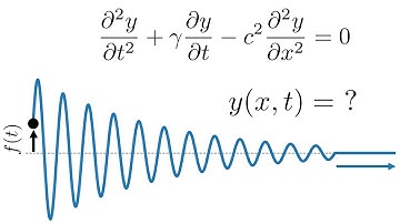 Solving the damped wave equation on a semi-infinite string
