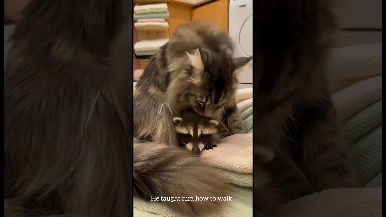 Raccoon’s Reaction After Being Rescued Is Pure Joy