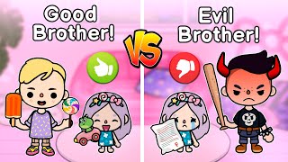 Good Brother Vs Evil Brother ?? Toca Boca | Toca Life World