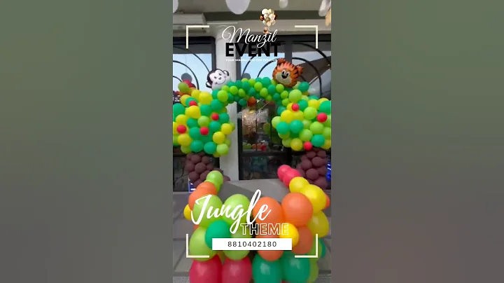 Jungle| Jungle theme decoration| Jungle theme birthday decoration #viralshort #viral #shortvideo