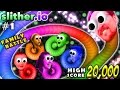 SLITHER.IO #1: 6 Player FGTEEV Family Battle!  20k High Score Snake!  (Worms Grow Up Fast!)