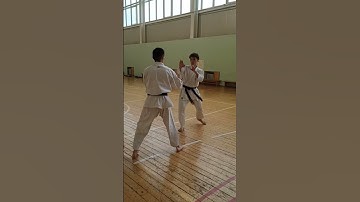 Jiyu Kumite free Uechi ryu sparring with grips on the arms and legs / Uechi ryu Karate Hozonkai