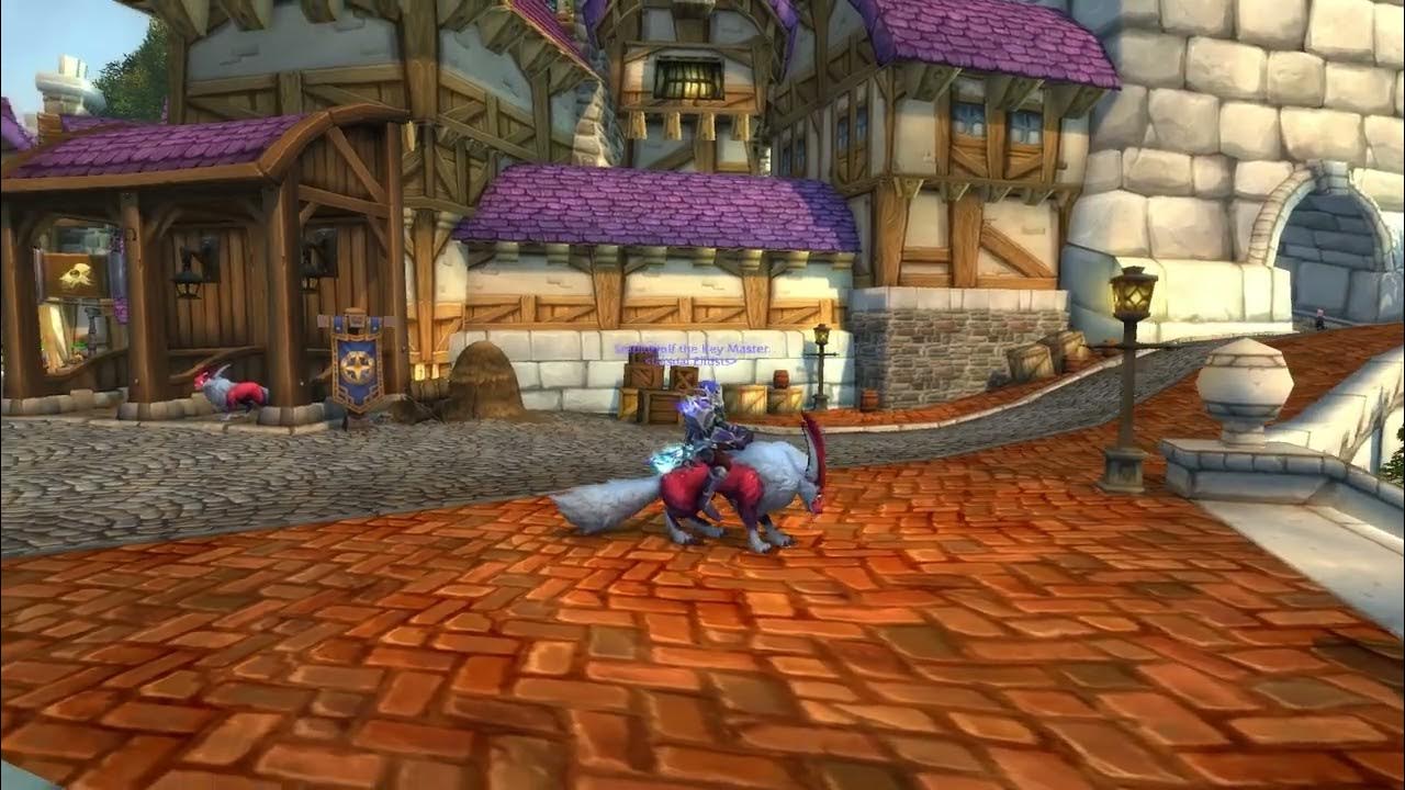 World of Warcraft December Trading Post Mount Crimson Glimmerfur YouTube