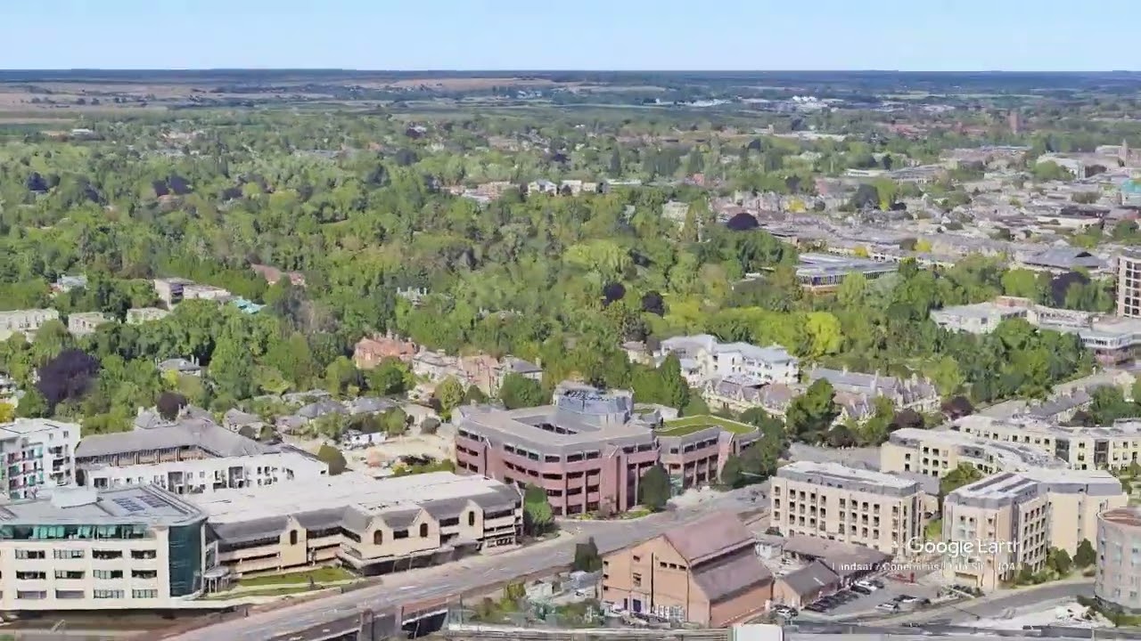 Cambridge, UK Google Earth's satellite and 3D imagery, Google to make beautiful cinematic animations