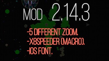 Agario 2.14.3 Macro + Zoom + iOS Font **NO ROOT** (Agar.io mobile)