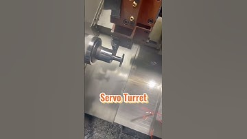 Servo turret. cnc turning center.  #cnc #cnclathe #servo #turret #center