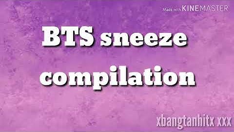 [BTS] SNEEZE COMPILATION!!