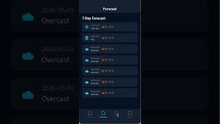 Weather app made with my UI framework