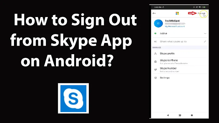 How to Sign Out from Skype App on Android?