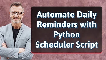 Automate Daily Reminders with Python Scheduler Script