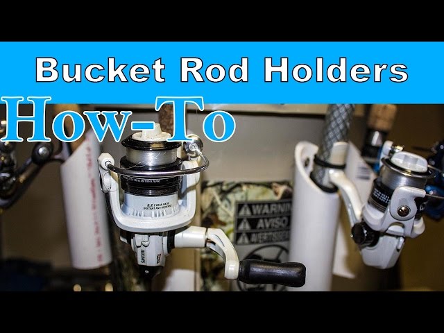 Custom Ice Fishing Bucket - How to Make Rod Holders - Bad