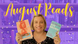 August Reading Wrap Up//August Mini Book Reviews 2024