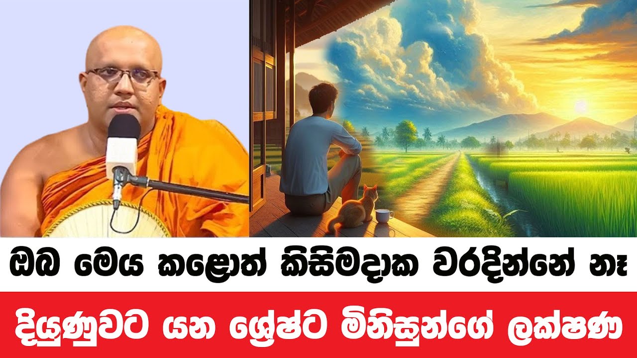 ඔබ මෙය කළොත් කිසිමදාක වරදින්නේ නෑ දියුණුවටම යනවා | Kelaniye Sasanawansa Thero | Dharmadeshana 132