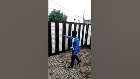 Demo of our Remote control sectional sliding gate opener