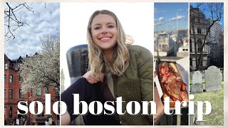 VLOG: A Solo Travel Trip to Boston! (First Trip PostDivorce, Eating in Boston GlutenFree)