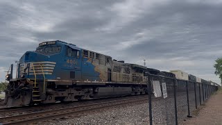 NS 277 with NS 4001 passes La Porte