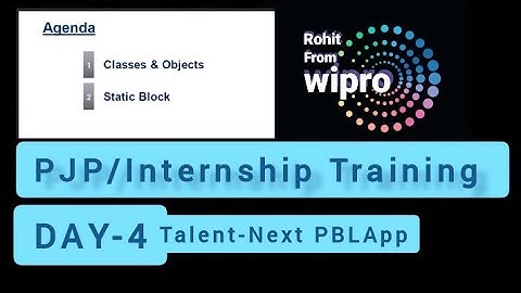 Day 4th live Wipro talentnext Java training on PBLapp lacture 4 | wipro Internship/PJP training 2022