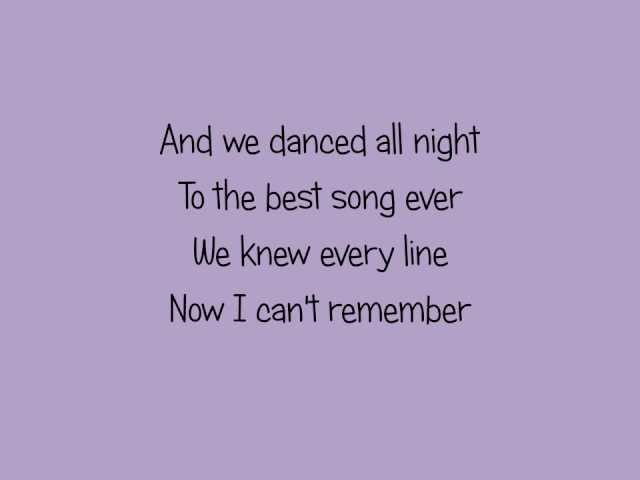 One Direction - Best Song Ever (Lyrics) class=