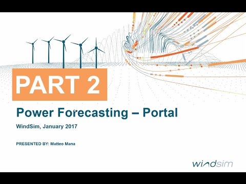 WindSim Power Forecasting Part2 Portal Demo