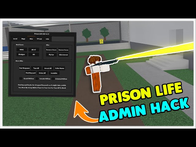 Prison Life Op Hack Infinite Ammo Serversided Invisible Teleports More Roblox Youtube - new roblox hack btools kill morespare reborn