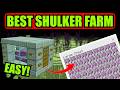 EASIEST AUTOMATIC SHULKER FARM TUTORIAL In Minecraft Bedrock Edition