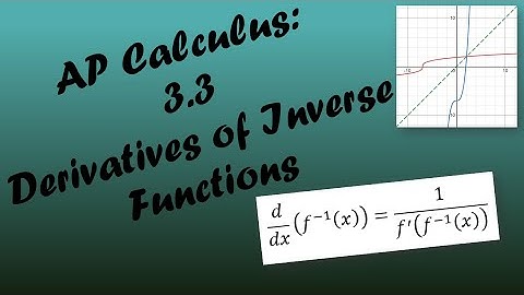 AP Calculus AB/BC Lesson 3.3