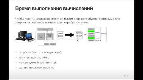 Время выполнения вычислений. Нотация асимптотик. О-нотация