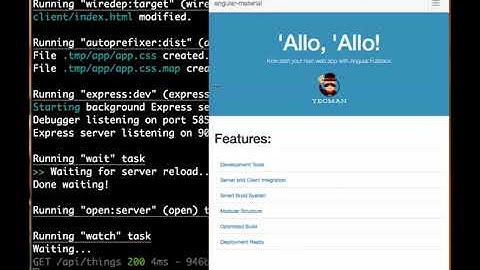AngularJS Material UI and AngularJS Fullstack Tutorial redo