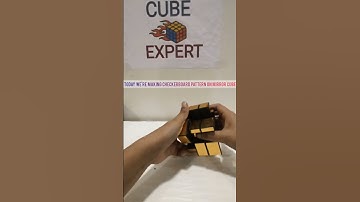 MAKING CHECKERBOARD PATTERN ON MIRROR CUBE | CUBE EXPERT #shortvideo #youtubeshorts #viral #shorts