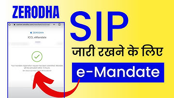 Zerodha Coin SIP Payment Failed (Problem Solution) | Setup Bank Mandate in Zerodh | Hindi