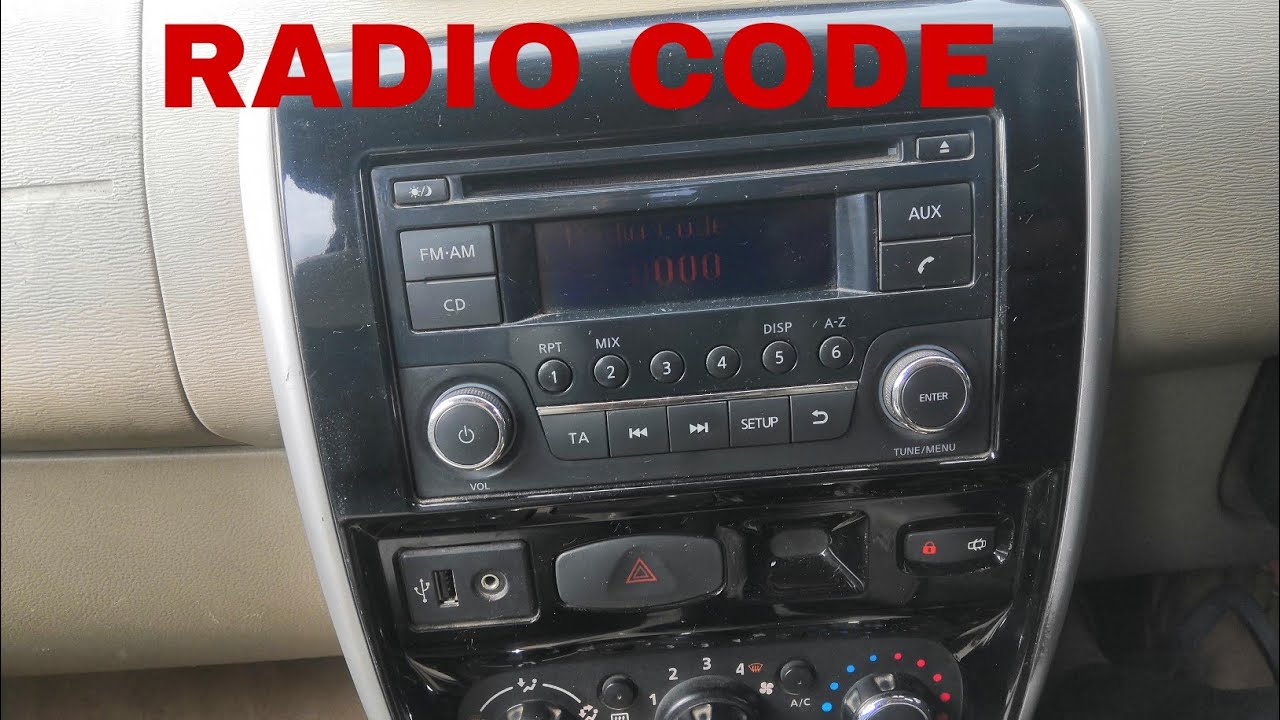 NISSAN TERRANO CAR RADIO CODE PROBLEM SOLUTION YouTube