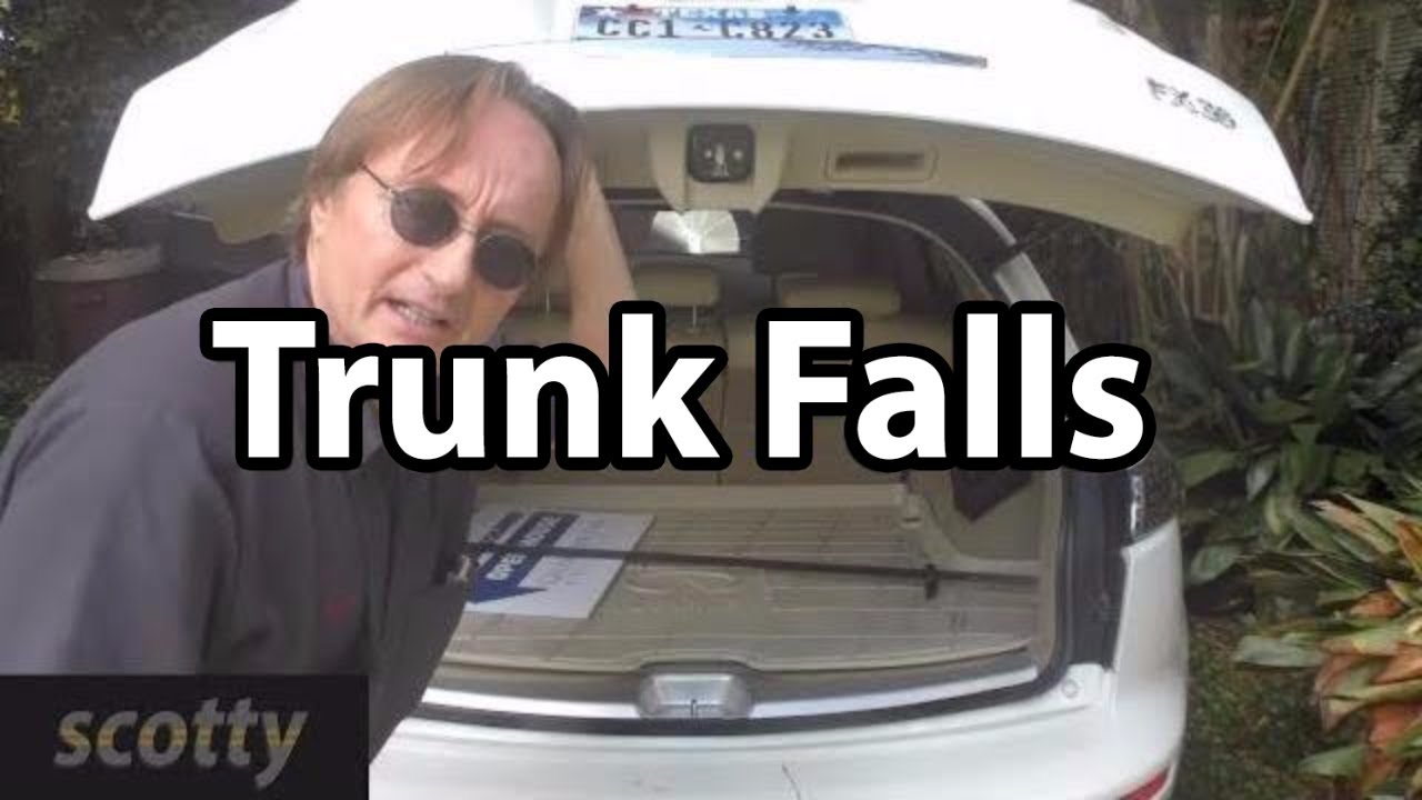 Fixing A Trunk That Keeps Falling Down - YouTube