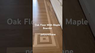 Hardwood Floor Installation Using Eco-Friendly, Dustless Sanding, Oak Floor With Maple Boarder.