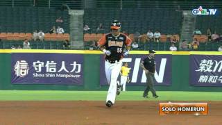 04/20 統一 vs 兄弟 四局上，潘武雄轟出中外野方向陽春全壘打！