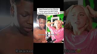 Rakai found out his CRUSH Tatum gave his BROTHER Ceej the Duke Dennis HUG 💔 #rakai