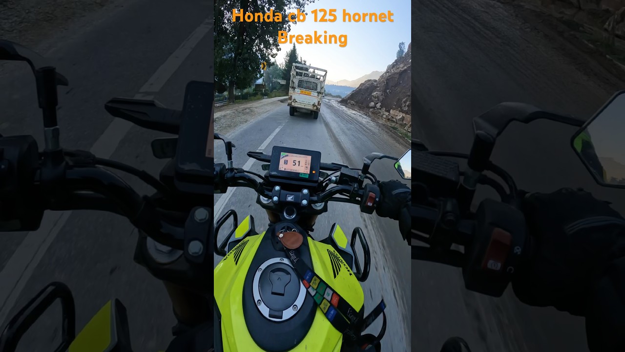 🤩 honda cb 125 hornet breaking power 💥😦