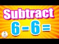 SUBTRACTION by 6 | Basic Subtraction for Kids (with Learning Time Fun Math)