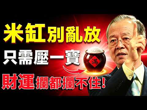米缸下面放一寶，財運擋不住！米缸若錯地方，賺多少虧多少！【曾仕強易經智慧】 #人生智慧 #命理 #哲學 #曾仕強 #易經 #正能量