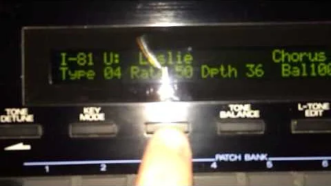 Roland D-50 "Hammond B-3 / Leslie Speaker" Emulation
