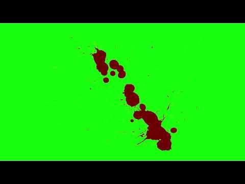 [4K] Green Screen Blood Splatter 3 - YouTube