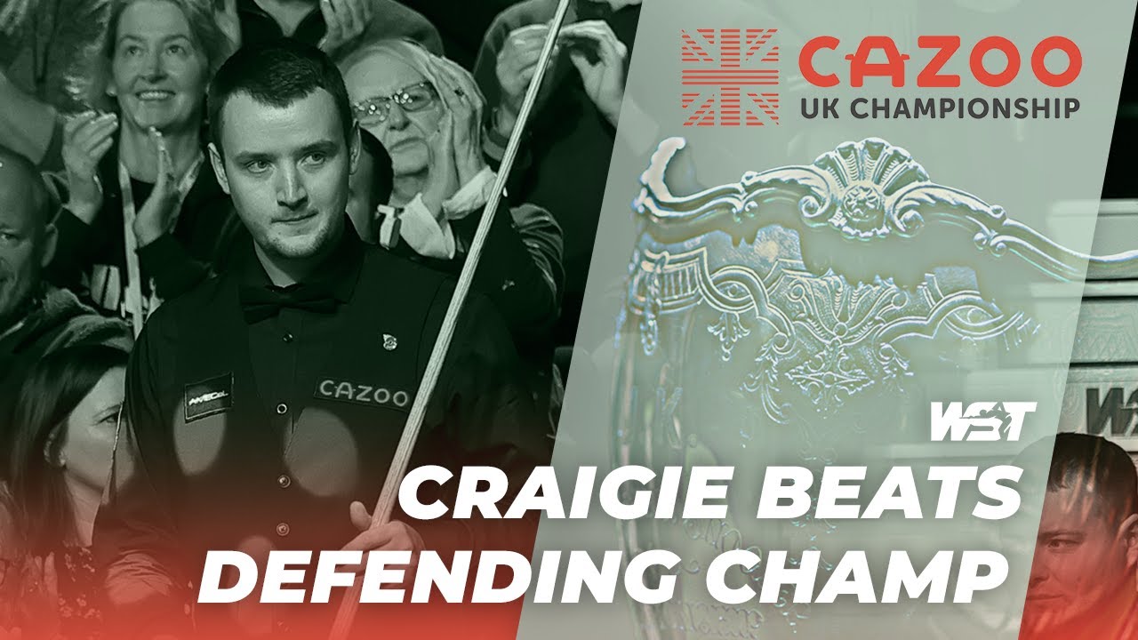 Craigie Knocks Out Defending Champion Zhao 2022 Cazoo UK Championship