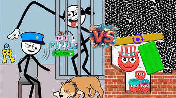 Hide Ball 🆚 THIEF PUZZLE Game 🤬🎃👮 Max All Levels Android iOS Gameplay walkthrough