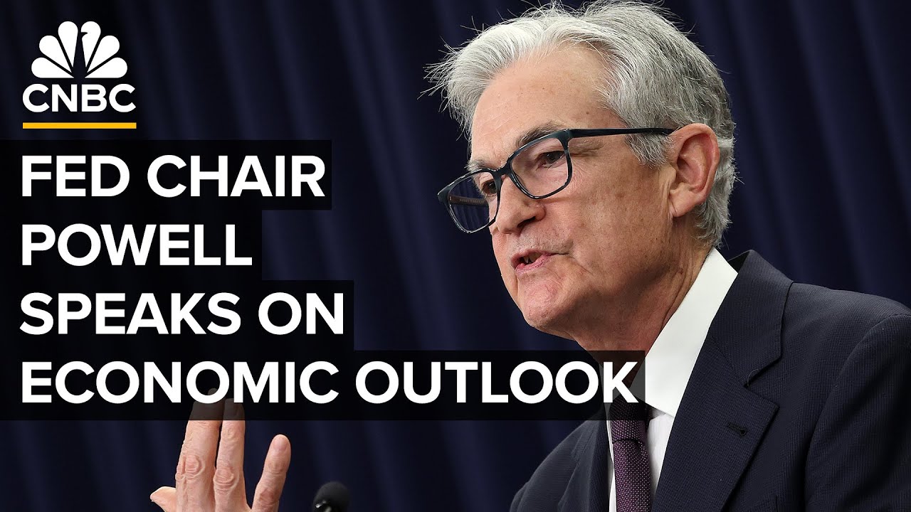 Federal Reserve Chair Jerome Powell speaks on interest rates and the ...