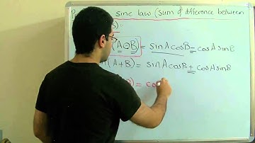Trig. - Sine law for the sum and difference of two angles - Abdallah Reda El Sayed - عبد الله رضا MD