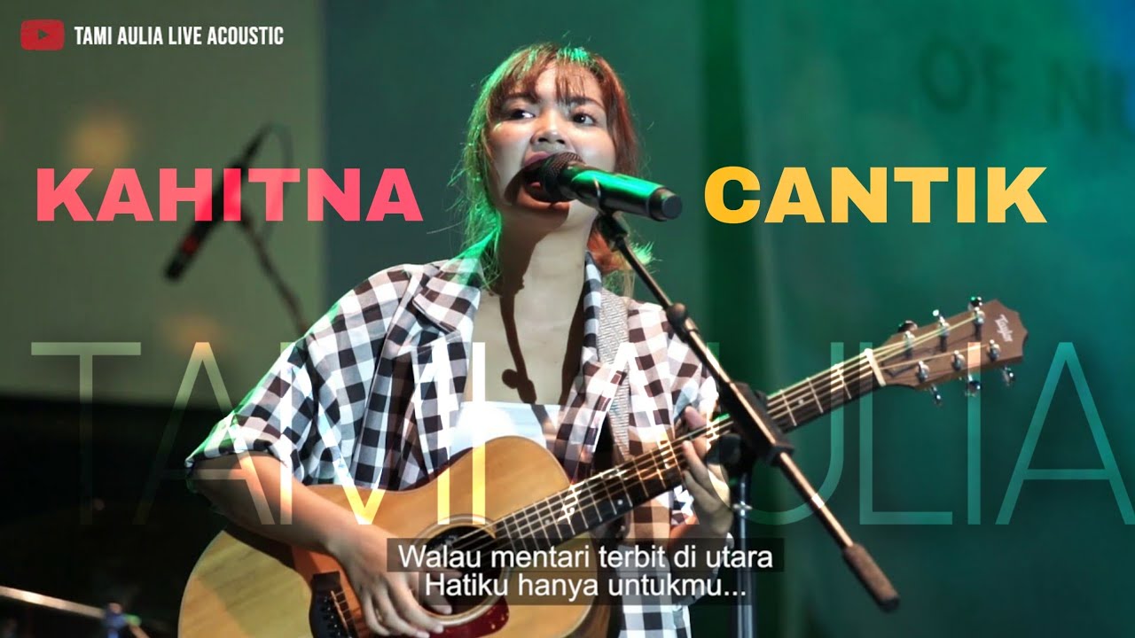 Cantik Kahitna Lirik Tami Aulia Cover Youtube