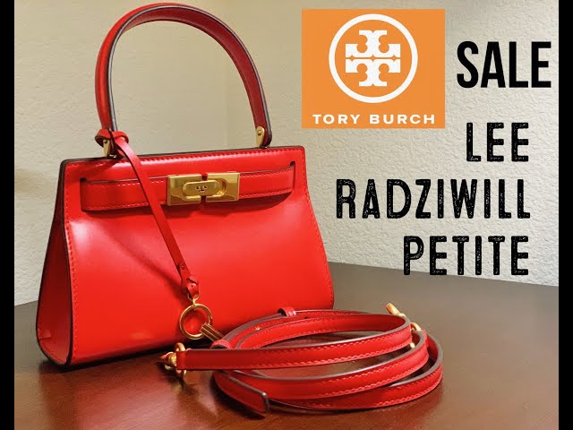 Tory Burch Mini Lee Radziwill Petite Bag Brilliant Red Leather