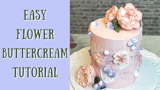 How to: Pink Buttercream Flower Cake | Maple Road