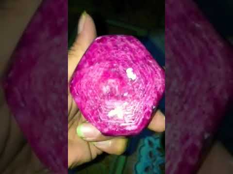 Video ruby phi siêu to 3 lạng 1500ct mài tạc cực đẹp - youtube