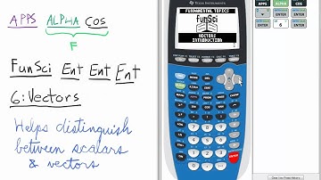 Fundamental Topics in Science Vectors APP TI 84