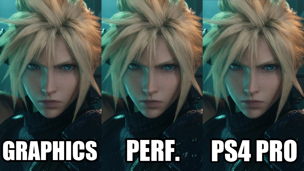 Final Fantasy 7 Remake Ps5 Graphics Mode Vs Performance Vs Ps4 Pro Comparison And Frame Rate Test Youtube